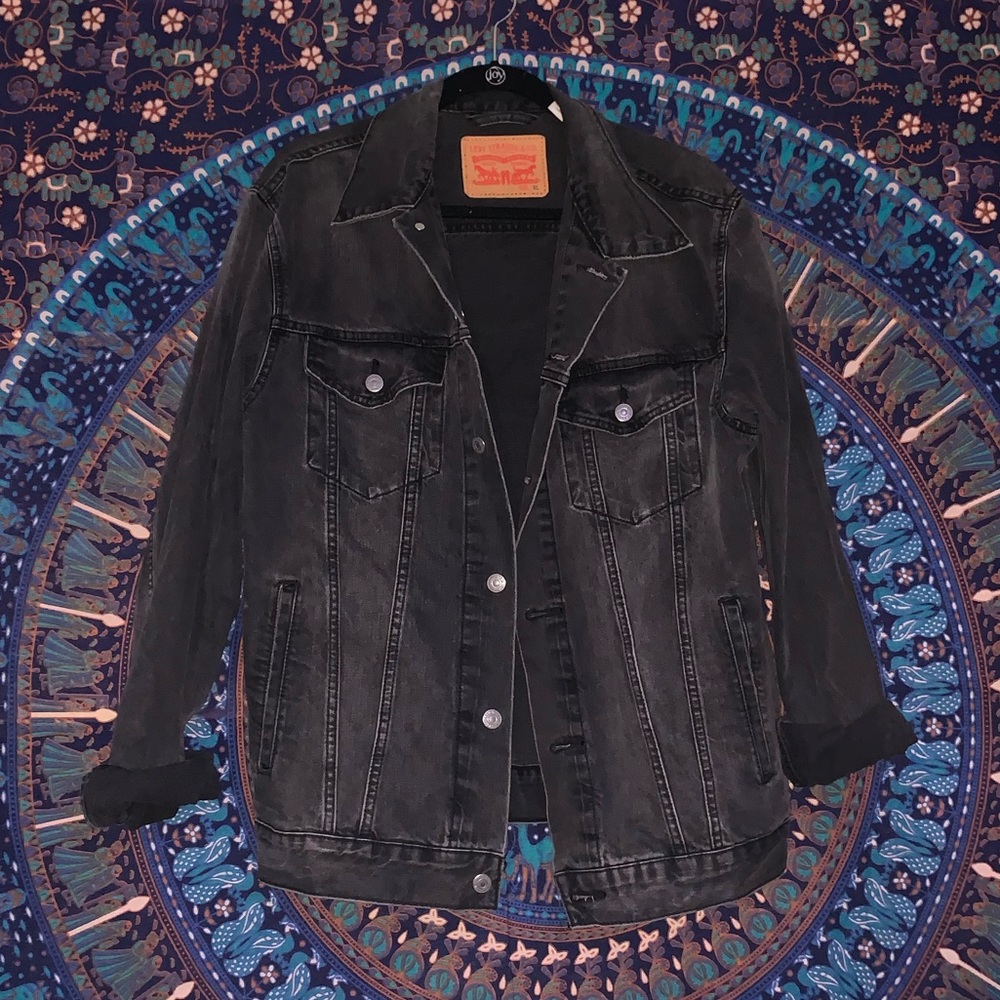 Levi black denim vintage jacket